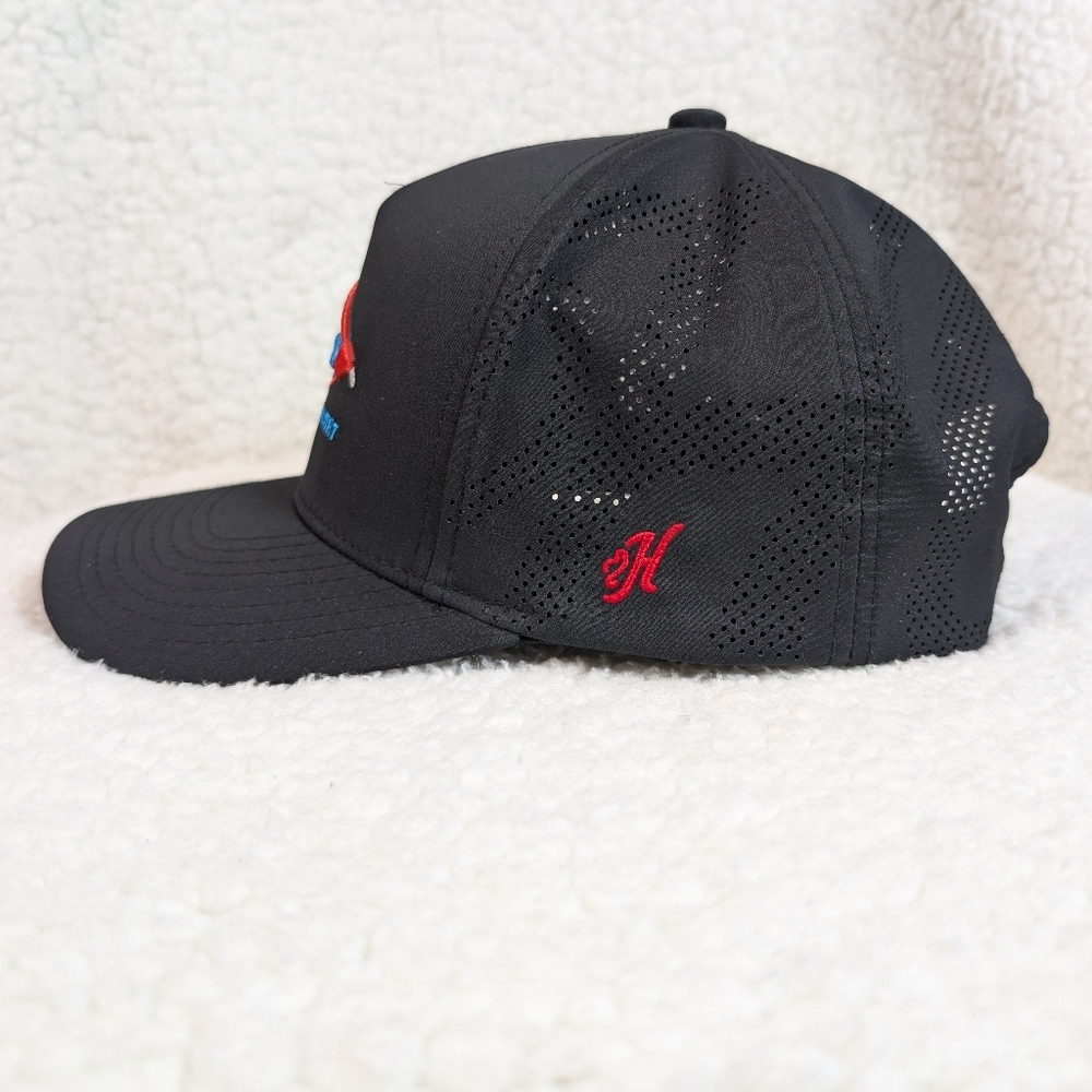 Hooey Habitat Fly Fishing Lure Black Trucker Hat Snapback Cap Breathable - Picture 3 of 7
